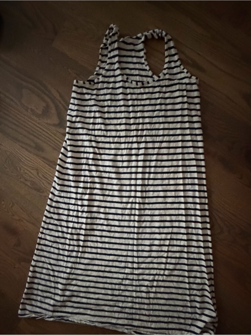 GAP Striped Racerback Midi Dress - White & Black